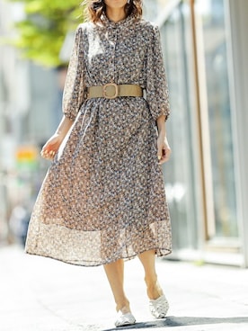 「春ワンピ」｜Delyle NOIR STAFFさん（レディース・160cm）の春コーディネート