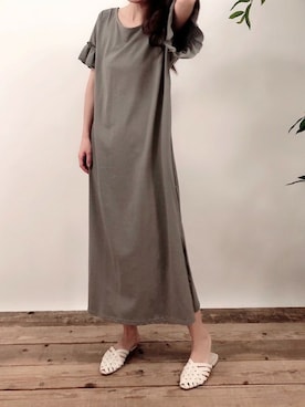 「Tシャツワンピ」｜Delyle NOIR STAFFさん（レディース・160cm）の春コーディネート