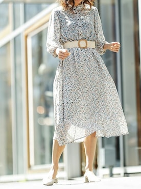 「春ワンピ」｜Delyle NOIR STAFFさん（レディース・160cm）の春コーディネート