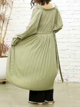 「春ワンピ」｜「アイテム（シャツワンピース）」を使った、Delyle NOIR STAFFさん（レディース・160cm）の春コーディネート