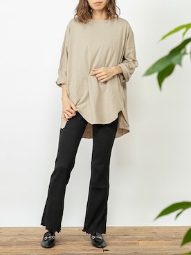 「アイテム（チュニック）」を使った、Delyle NOIR STAFFさん（レディース・160cm）の春コーディネート