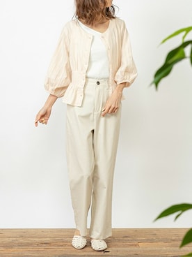 「DELYLE（デイライル）のアイテム」を使った、Delyle NOIR STAFFさん（レディース・160cm）の春コーディネート