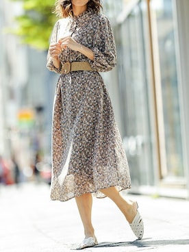 「シャツワンピ」｜Delyle NOIR STAFFさん（レディース・160cm）の夏コーディネート