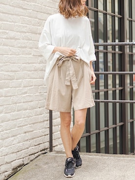 「アイテム（チュニック）」を使った、Delyle NOIR STAFFさん（レディース・160cm）の夏コーディネート