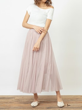 「DELYLE（デイライル）のアイテム」を使った、Delyle NOIR STAFFさん（レディース・160cm）の夏コーディネート