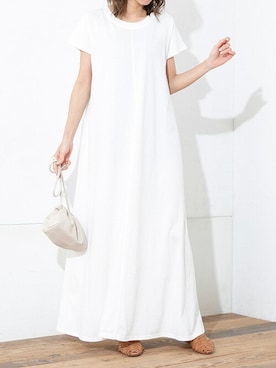 「アイテム（バッグ、ホワイト系）」を使った、Delyle NOIR STAFFさん（レディース・160cm）の夏コーディネート