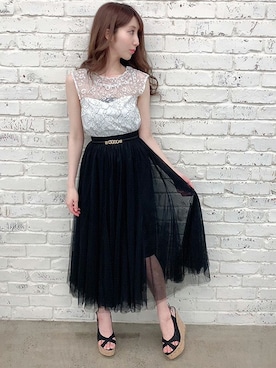 Delyle NOIR STAFFさん(レディース・160cm)の夏コーディネート