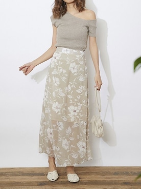 「ナチュラルスタイル」｜Delyle NOIR STAFFさん（レディース・160cm）の夏コーディネート