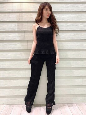 「プリーツ」｜Delyle NOIR STAFFさん（レディース・160cm）の夏コーディネート