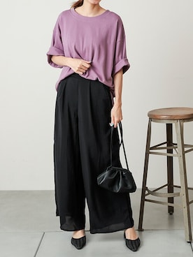 「DELYLE（デイライル）のアイテム」を使った、Delyle NOIR STAFFさん（レディース・160cm）の夏コーディネート