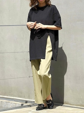 「DELYLE（デイライル）のアイテム」を使った、Delyle NOIR STAFFさん（レディース・160cm）の夏コーディネート