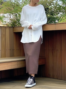 「コンバース ハイカット」｜Delyle NOIR STAFFさん（レディース・160cm）の秋コーディネート
