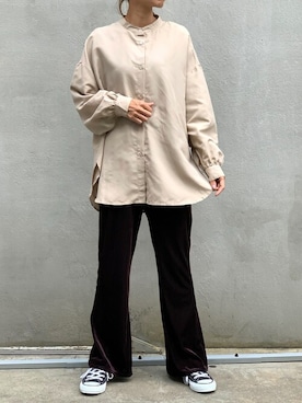 「DELYLE（デイライル）のアイテム」を使った、Delyle NOIR STAFFさん（レディース・160cm）の秋コーディネート