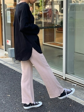 「お家スタイル」｜Delyle NOIR STAFFさん（レディース・160cm）の秋コーディネート