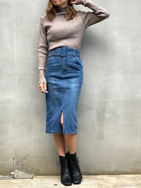 「DELYLE（デイライル）のアイテム」を使った、Delyle NOIR STAFFさん（レディース・160cm）の秋コーディネート