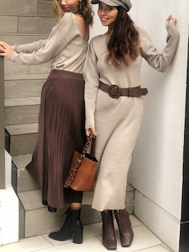 Delyle NOIR STAFFさん（レディース・160cm）の秋コーディネート