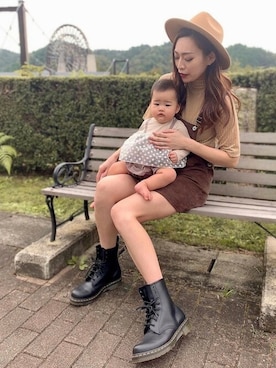 「ハットコーデ」｜「アイテム（ワンピース/ドレス）」を使った、Delyle NOIR STAFFさん（レディース・160cm）の秋コーディネート