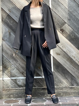 「DELYLE（デイライル）のアイテム」を使った、Delyle NOIR STAFFさん（レディース・160cm）の秋コーディネート