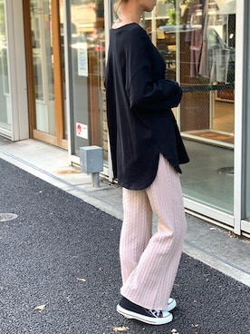 「DELYLE（デイライル）のアイテム」を使った、Delyle NOIR STAFFさん（レディース・160cm）の秋コーディネート