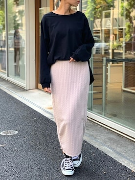 「コンバース ハイカット」｜Delyle NOIR STAFFさん（レディース・160cm）の秋コーディネート