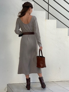 Delyle NOIR STAFFさん（レディース・160cm）の冬コーディネート