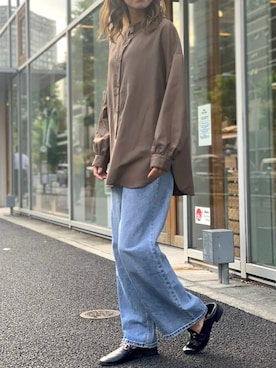 「DELYLE（デイライル）のアイテム」を使った、Delyle NOIR STAFFさん（レディース・160cm）の冬コーディネート