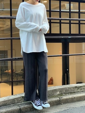 「DELYLE（デイライル）のアイテム」を使った、Delyle NOIR STAFFさん（レディース・160cm）の冬コーディネート