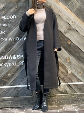 「DELYLE（デイライル）のアイテム」を使った、Delyle NOIR STAFFさん（レディース・160cm）の冬コーディネート