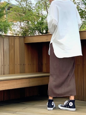 「DELYLE（デイライル）のアイテム」を使った、Delyle NOIR STAFFさん（レディース・160cm）の冬コーディネート