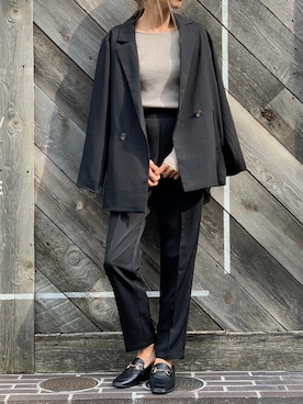 「DELYLE（デイライル）のアイテム」を使った、Delyle NOIR STAFFさん（レディース・160cm）の秋コーディネート