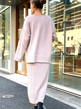 「くすみカラー」｜Delyle NOIR STAFFさん（レディース・160cm）の冬コーディネート