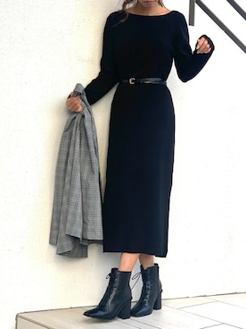 Delyle NOIR STAFFさん（レディース・160cm）の冬コーディネート