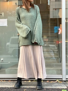 Delyle NOIR STAFFさん（レディース・160cm）の冬コーディネート