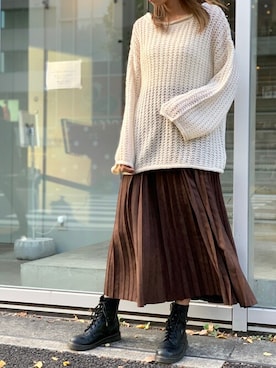 Delyle NOIR STAFFさん（レディース・160cm）の冬コーディネート