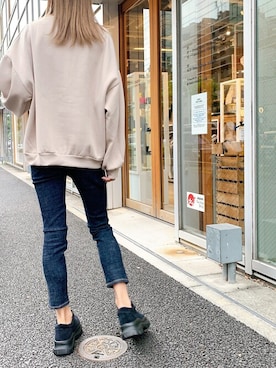 「厚底スニーカー」｜Delyle NOIR STAFFさん（レディース・160cm）の冬コーディネート