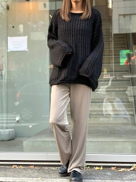 Delyle NOIR STAFFさん（レディース・160cm）の冬コーディネート