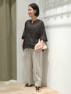 「フレンチカジュアル」｜harukaさん（レディース・156cm）の夏コーディネート