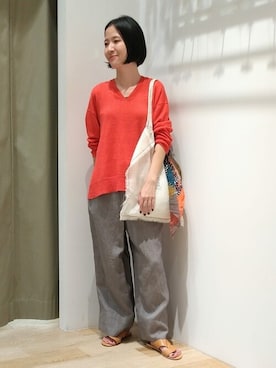 「フレンチカジュアル」｜harukaさん（レディース・156cm）の夏コーディネート