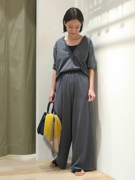 「アイテム（ストール/ショール）」を使った、harukaさん（レディース・156cm）の夏コーディネート