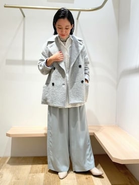 「human woman（ヒューマンウーマン）の◆ポリエステルキモウピケパンツ（その他パンツ）」を使った、harukaさん（レディース・156cm）の秋コーディネート