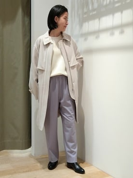 「human woman（ヒューマンウーマン）の◆オリジナルショートブーツ（ブーツ）」を使った、harukaさん（レディース・156cm）の冬コーディネート