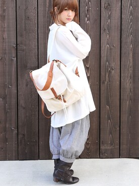 N Orlabel ノアールレーベル の キャンパス 合皮2wayリュック バックパック リュック Wear