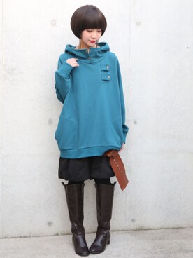 Osharewalker オシャレウォーカーのパーカー ブルー ネイビー 青色系 コーディネート Zozotown