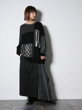 「kOhAKU（コハク）のアイテム」を使った、osharewalker staffさん（レディース・158cm）の冬コーディネート