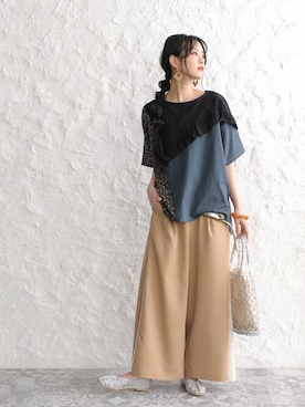 「n'Or」｜osharewalker staffさん（レディース・158cm）の夏コーディネート