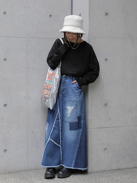 「ウエストイン」｜osharewalker staffさん（レディース・155cm）の秋コーディネート