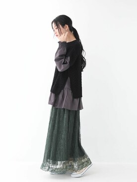 「n'Or」｜osharewalker staffさん（レディース・162cm）の冬コーディネート