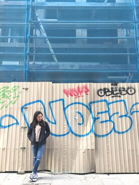 「travel」｜「アイテム（ナイロンジャケット）」を使った、duolkさん（レディース・152cm）の冬コーディネート