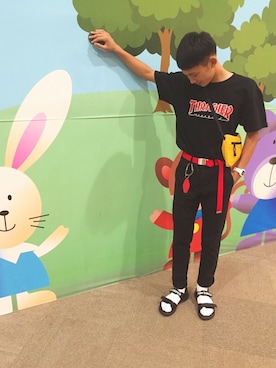 「XLARGE（エクストララージ）のアイテム（財布/小物）」を使った、たくさん（メンズ・179cm）の夏コーディネート