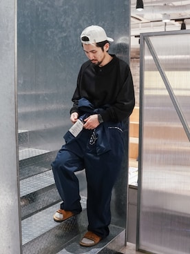 「MONKEY TIME（モンキータイム）のアイテム（スウェット）」を使った、SUPER_CUBさん（メンズ・174cm）の春コーディネート